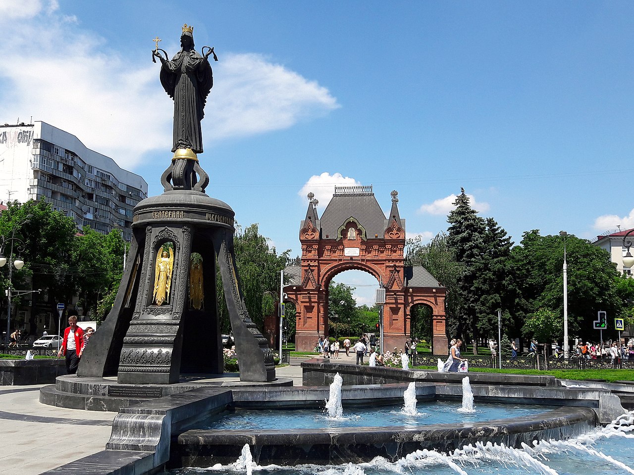 Памятник Екатерине 2 в Краснодаре
