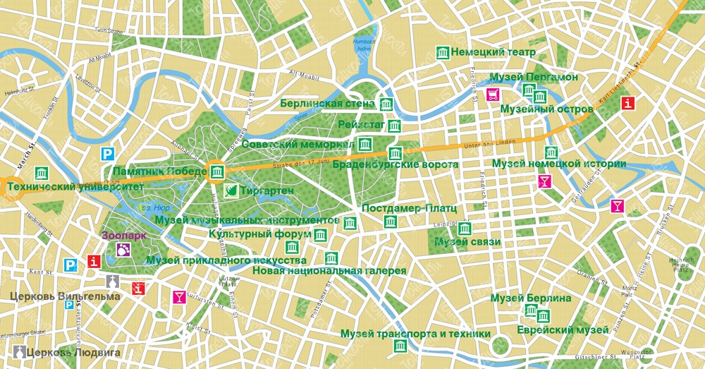 Карты Германии на русском языке: дороги, города и курорты на карте Германии