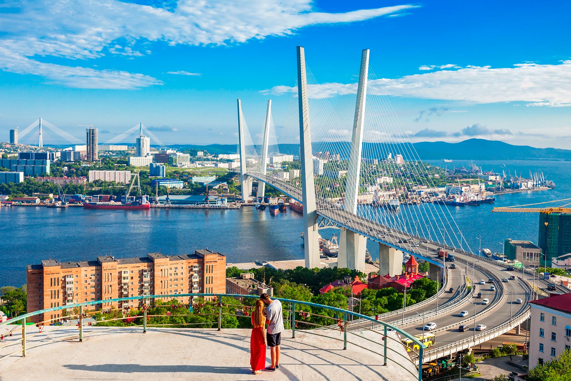 Смотровая на золотой мост Владивосток