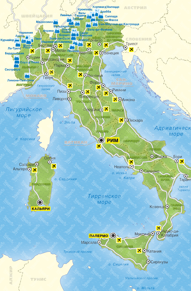 карта италии сан ремо