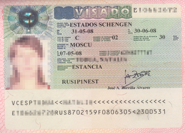 Краткосрочная виза в испанию виза фрилансера эстония