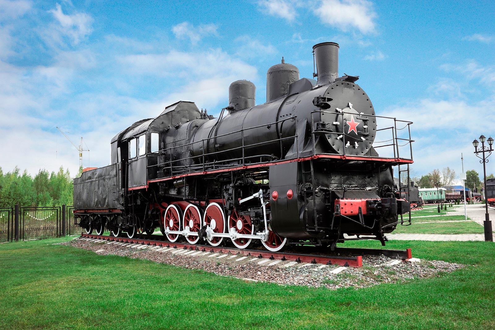 Russian steam train фото 13