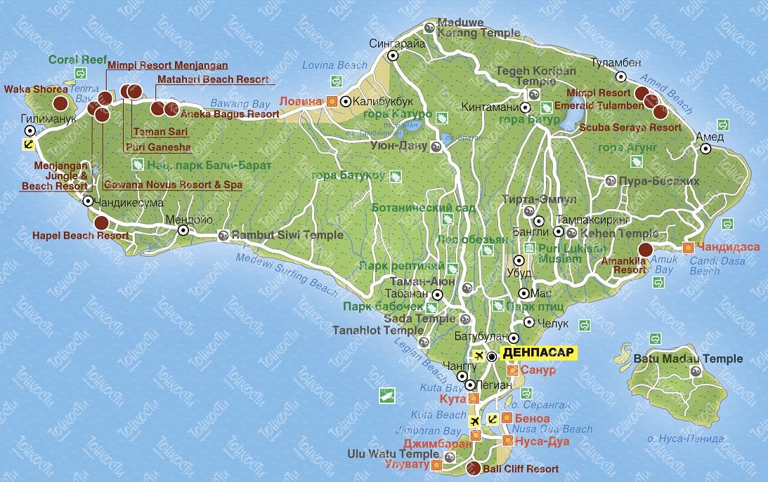 Бали остров на карте фото