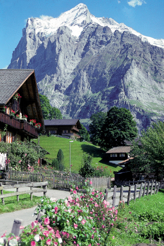 деревни в горах швейцарии