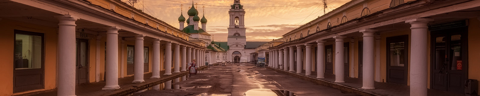 Кострома, Церковь Спаса в Рядах, осень