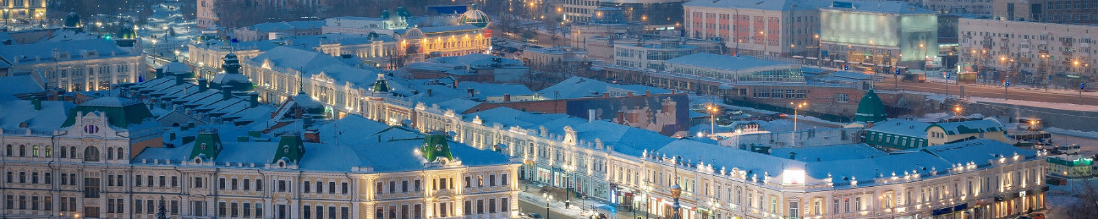 Омск зимой, Россия