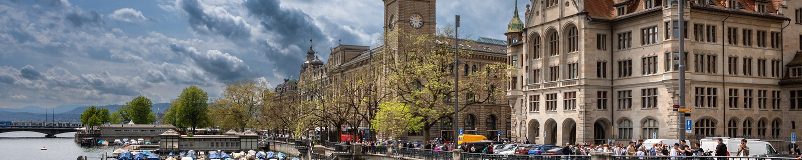 Река Лиммат., Цюрих, Швейцария