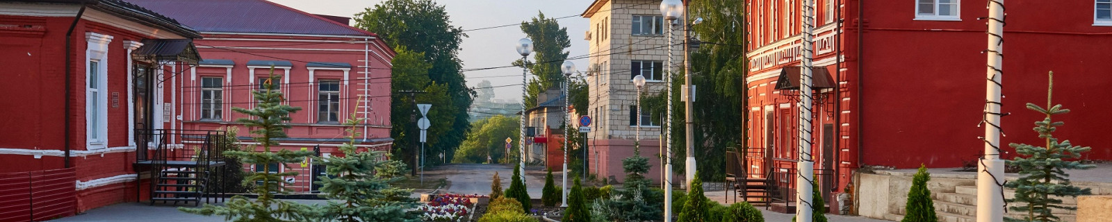 Купеческий сквер в городе Серафимович