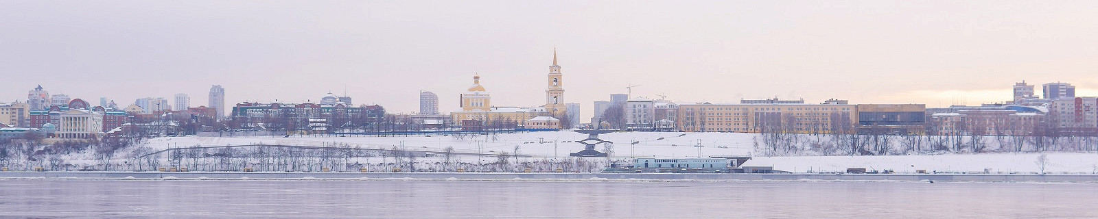 Пермь в зимний день