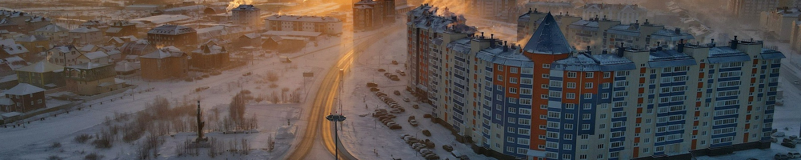 Салехард зимой, Россия