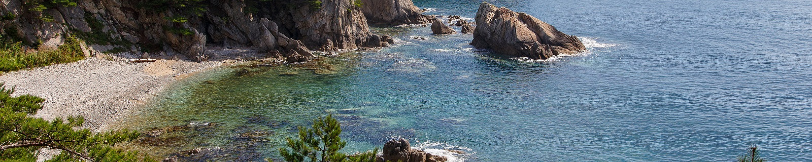 На берегу моря Теляковского залива, Приморский край, Россия