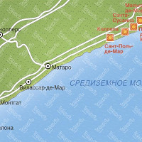 Курорты Коста-дель-Маресме карта
