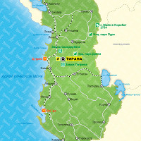 Албания карта