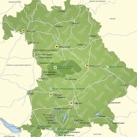 Бавария карта