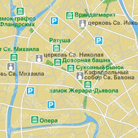 Центр Гента карта
