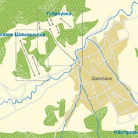 Регион Закопане карта