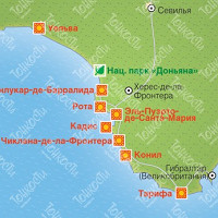 Курорты Коста-де-ла-Луз карта