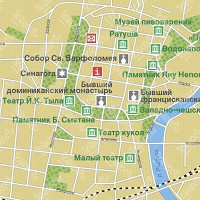 Карта Пльзеня карта