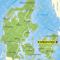 Дания карта
