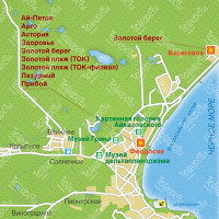 Карта Феодосии карта