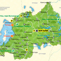 Карта Руанды карта