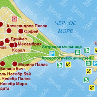 Центр Несебра карта