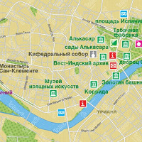 Центр Севильи карта