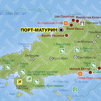 о. Родригес карта