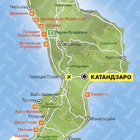 Область Калабрия карта