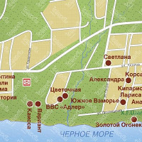Адлер карта