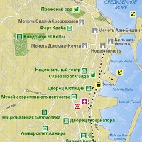 Центр города Алжир карта