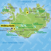 Карта Исландии карта