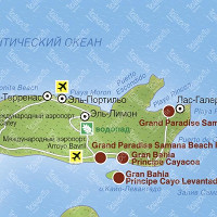 Полуостров Самана карта