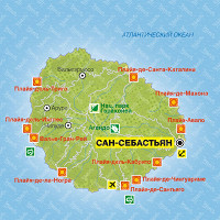о. Гомера карта