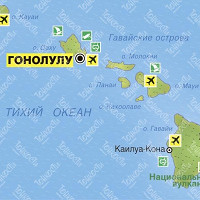 Гавайские острова карта