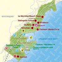 Карта Монако карта