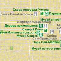 Центр Сальты карта