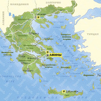 Греция карта