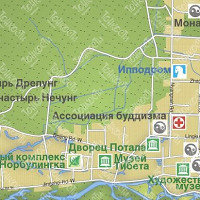 Карта Лхасы карта