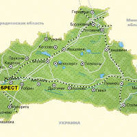 Брестская область карта