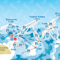 Склоны Буковеля карта