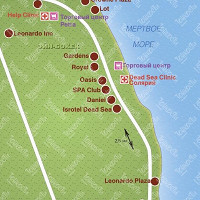 Мертвое море в Израиле карта
