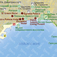 Салоники карта