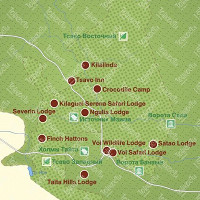 Карта Тсаво карта