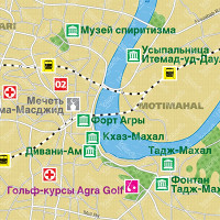 Центр Агры карта