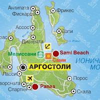 Остров Кефалония карта