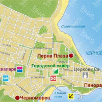 Центр Приморско карта
