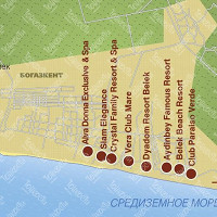 Карта Богазкента карта