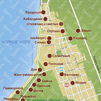 Карта Кабардинки карта