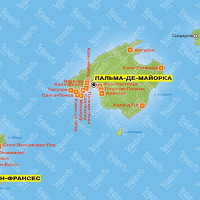 Балеарские острова карта